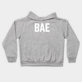 Bae (White) Kids Hoodie